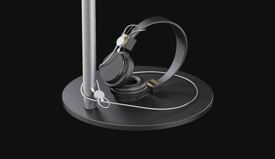 Security stand | loop protection for headphone